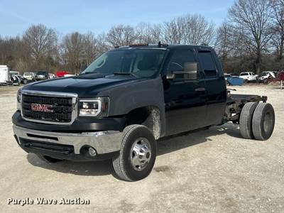 2011 GMC Sierra 3500HD Ext. Cab Pickup Truck Cab And Chassis