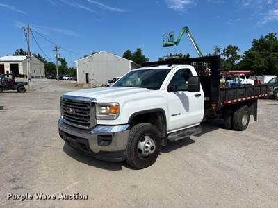 2015 GMC Sierra 3500HD Dump Flatbed Pickup Truck