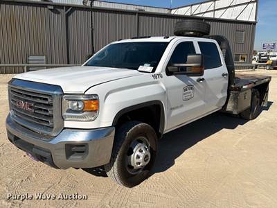 2019 GMC Sierra 3500HD 4X4 Crew Cab Flatbed Pickup Truck