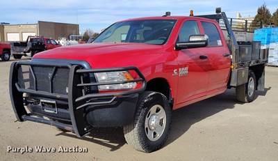 2016 Ram 3500 Crew Cab Flatbed Pickup Truck