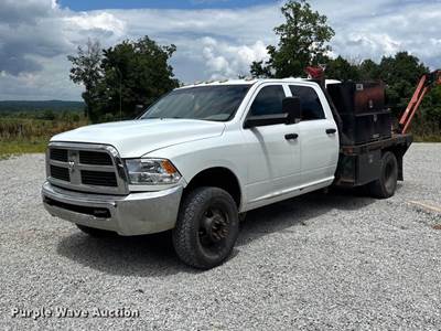 2012 Ram 3500 Crew Cab Flatbed Pickup Truck