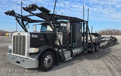 2023 Peterbilt 389 Car Carrier Truck With Car Carrier Trailer