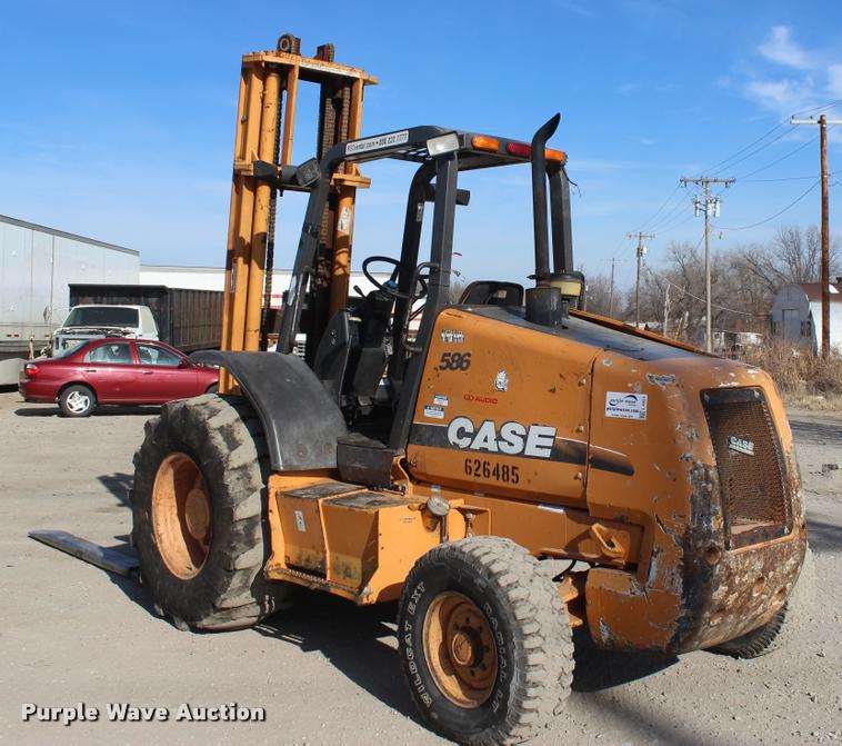 Case 580G rough terrain forklift For Sale, 7,864 Hours Tulsa, OK