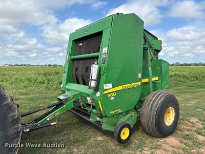 2010 John Deere 568 Mega Wide Plus Round Baler