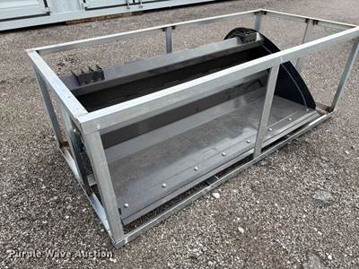 2026 LandHonor HB-12-72W 73" Skid Steer Rake Bucket, Bolt-On Cutting Edge