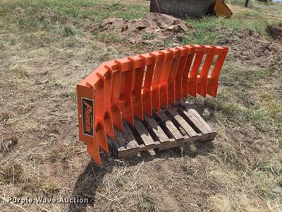 Pabreak Skid Steer Root Rake, 70" Width