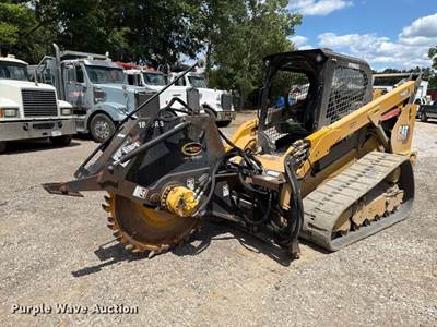 Used Quick Attach 1845RS Skid Steer Rock Saw, 18" Depth, 4" Width