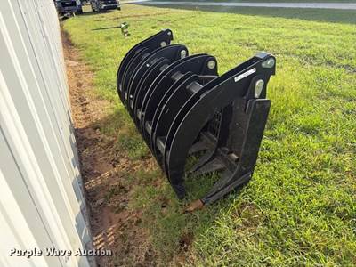 Quick Attach 80" Skid Steer Grapple Bucket