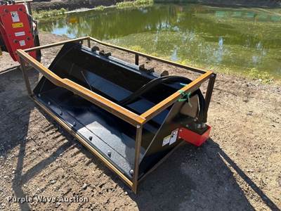 Raytree RMRB72 73" Skid Steer Power Rake Bucket, Unused