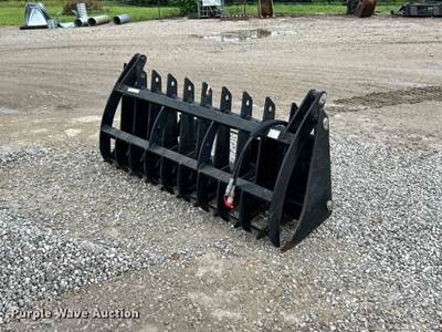 Titan 84RAKEV2 84" Skid Steer Grapple Bucket