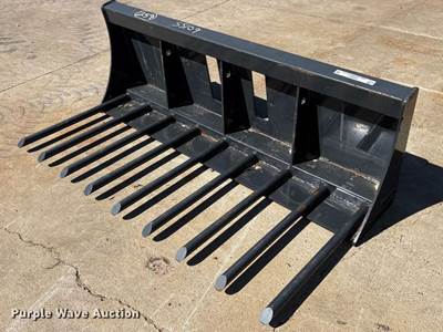 Used 2025 Wolverine MF-13-63W 61" Skid Steer Root Rake Bucket