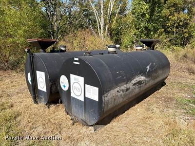 (2) Mid-South Steel Products Inc. Skid Mounted Steel Tanks
