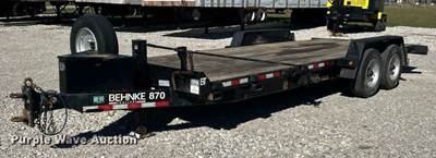 2023 Behnke 870 Tilt Deck Equipment Trailer