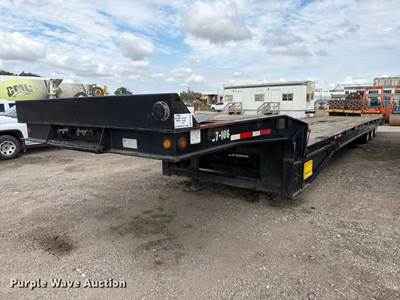 2008 Trail King TK110SA-533 Drop Deck Tilt Deck Equipment Trailer