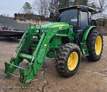 2013 John Deere 6105D Mfwd Tractor