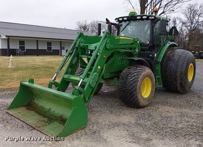 2016 John Deere 6145R Mfwd Tractor