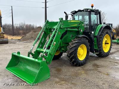 2021 John Deere 6195M Mfwd Tractor