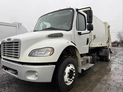 Freightliner M2 106 Side Load Garbage Truck - Cummins, Automatic