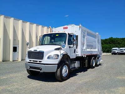 Freightliner M2 106 Side Load Garbage Truck - Cummins, Automatic