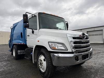 Hino 268 Side Load Garbage Truck - J08E, Automatic