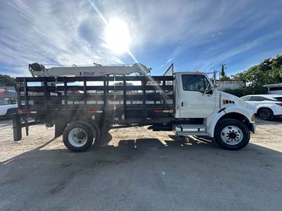 2003 Sterling Acterra Stellar 10621 Crane Flatbed Truck
