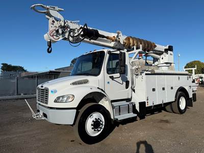 2017 Freightliner M2 4X4 Altec DC47-TR Digger Derrick Utility Truck