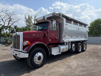2017 Peterbilt 365 Tri-axle J&J 28 Yards Dump Truck Aluminum