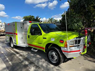 2001 Ford F-550 SD 4X4 E-One Firefighting Vehicle Brush Truck MINI PUMPER