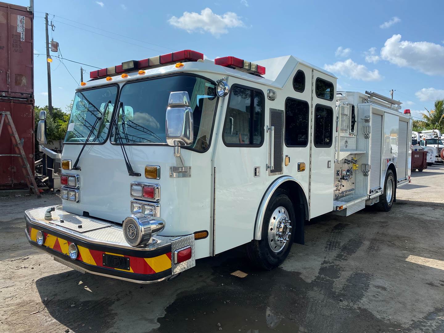 2003 EOne Hurricane Fire Truck Tanker For Sale, 13,611 Hours Miami