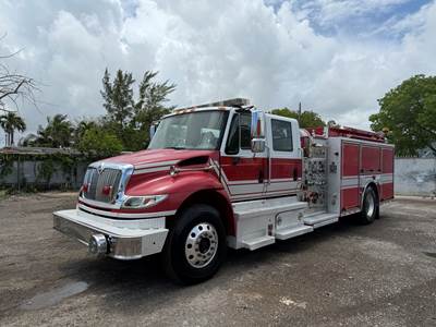 2007 International 4400 Crew Cab Pierce Pumper Truck