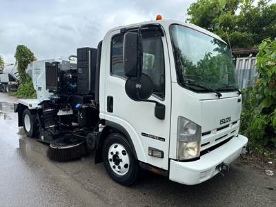 2013 Isuzu NPR-HD Tymco 210 Parking Lot Sweeper Truck
