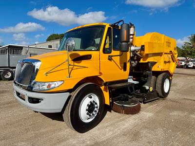 2016 International 4300 Tymco 600 Air Street Sweeper Truck