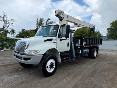 2014 International 4300 Terex BT-2047 Straight Boom Crane Truck 10 Tons