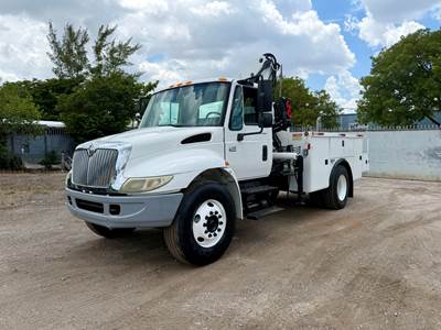 2006 International 4300 IMT 11/76K3 Knuckleboom Flatbed Utility Truck