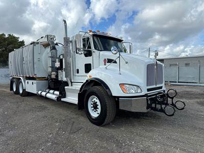 2017 Kenworth T400 Aquatech B-15 Hi-Vac Combination Sewer Truck