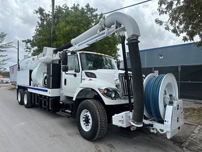 2012 International 7500 Vac-con Omnibus Vacuum Jetter Combo Truck