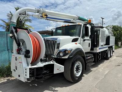 2009 International 7400 Vac-con Vacuum Jetter Combo Truck
