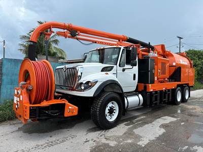 2015 International 7400 Vac-con Vacuum Jetter Combo Truck