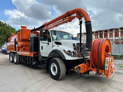 2015 International 7400 Vac-con Vacuum Jetter Combo Truck