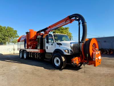 2018 International 7500 Vac-con Combination Sewer Cleaner Truck