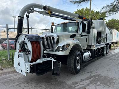 2014 International 7500 Vac-con Vacuum Jetter Combo Truck