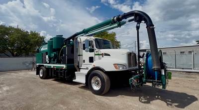 2014 Kenworth T4 Vac-Con Omnibus Combination Sewer Cleaner Truck