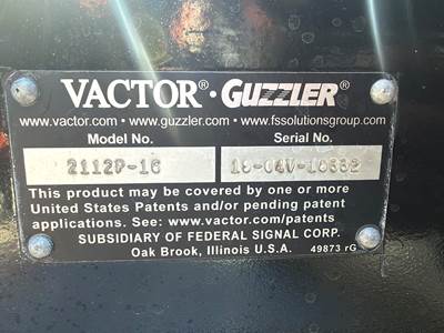 2020 Peterbilt 567 Vactor 2100i Combination Sewer Cleaner Truck