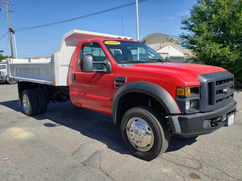 2008 Ford F550 XL Single Axle Dump Truck, Powerstroke, 325HP, Automatic For Sale Salt Lake