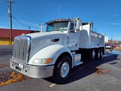 2011 Peterbilt 386 Tri- Axle, Dump Truck - Double Frame, Steerable Lift axle, Automatic Trans.