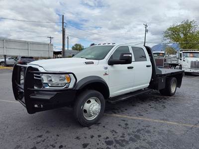 2024 RAM 5500 4X4, Crew Cab Flatbed Truck - LOW MILES 90K.