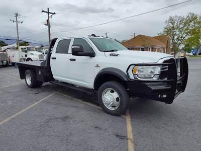 2024 RAM 5500 4X4, Crew Cab Flatbed, LOW MILES 90k, Cummins 6.7 L, Turbo,  Automatic, 350 H.P. -