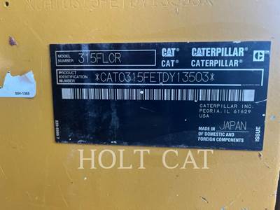 Caterpillar 315FL Excavator