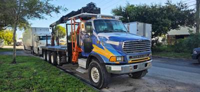 Sterling LT9500 Crane Truck