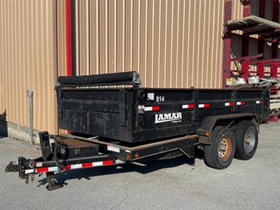 Lamar 36U FLATBED Dump Trailer